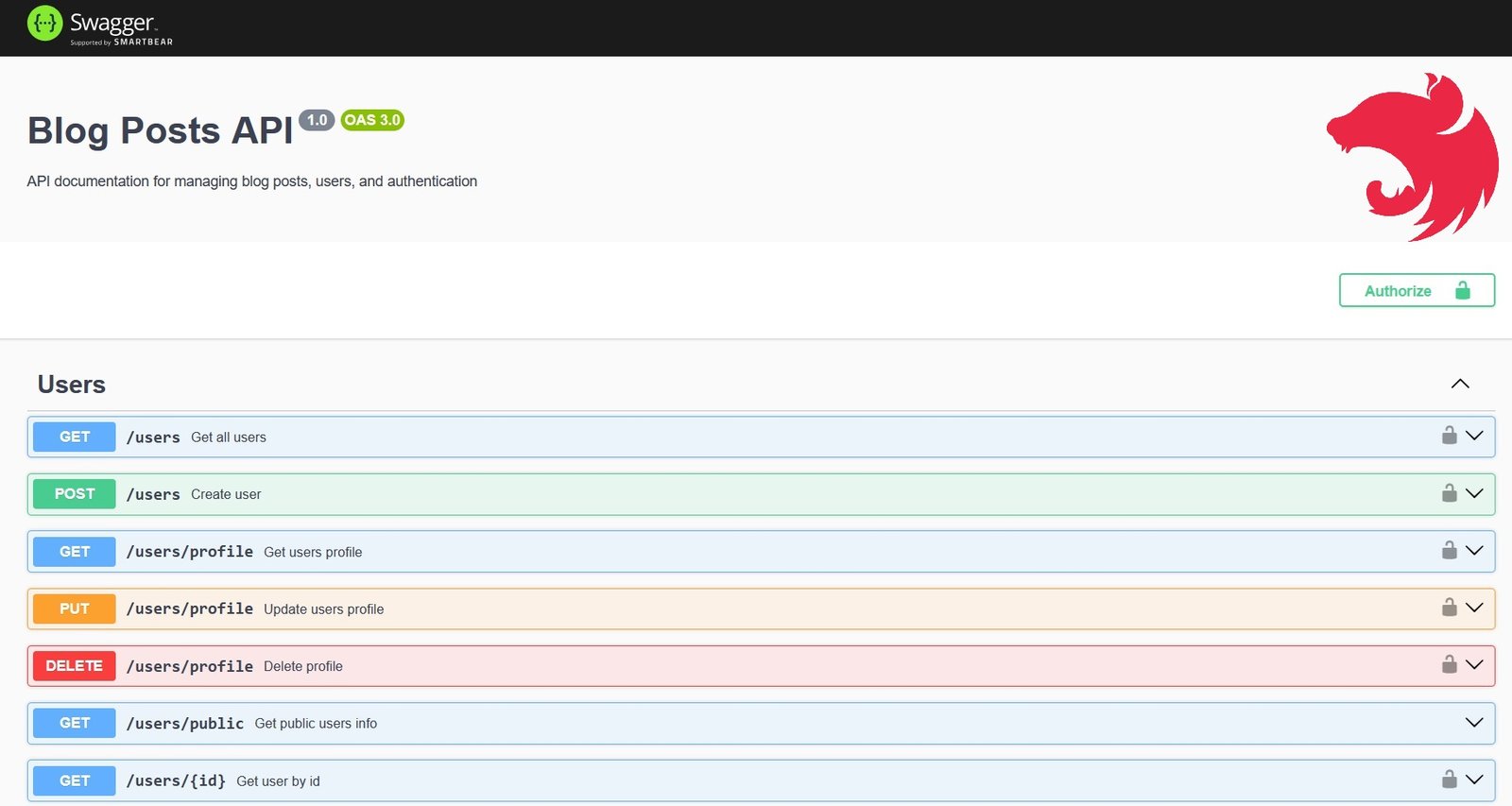 Dockerized Nest.js, Prisma, PostgreSQL and nginx Blog Posts API with JWT Authentification 🔐